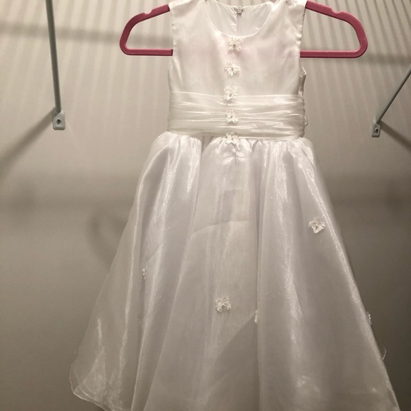 Designer Hand-made organza flower girl dress - Picture 1 of 4